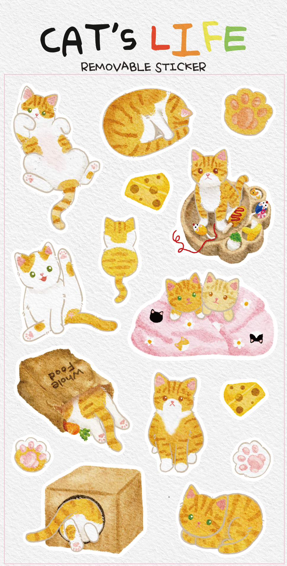 EINE BLUME - Sticker Cats Life