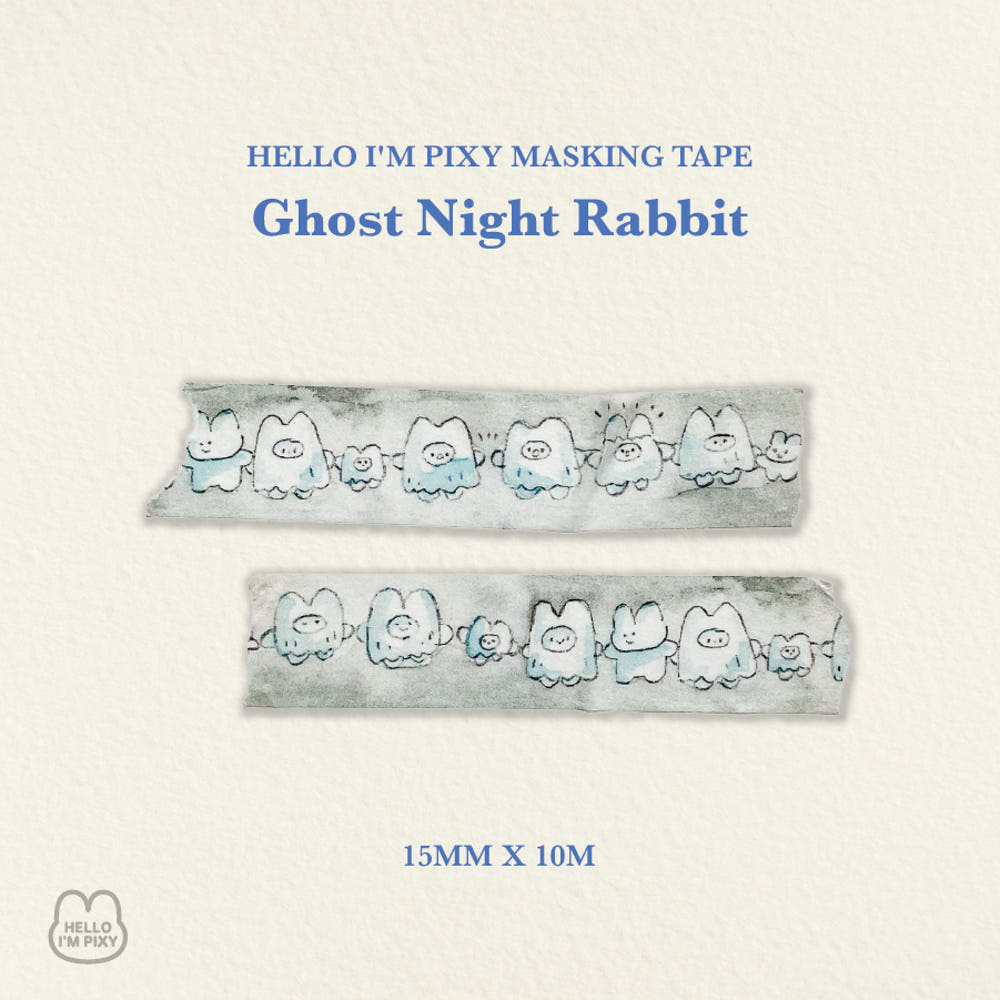 HELLO I'M PIXY - Masking Tape Le Lapin Fantôme de Nuit
