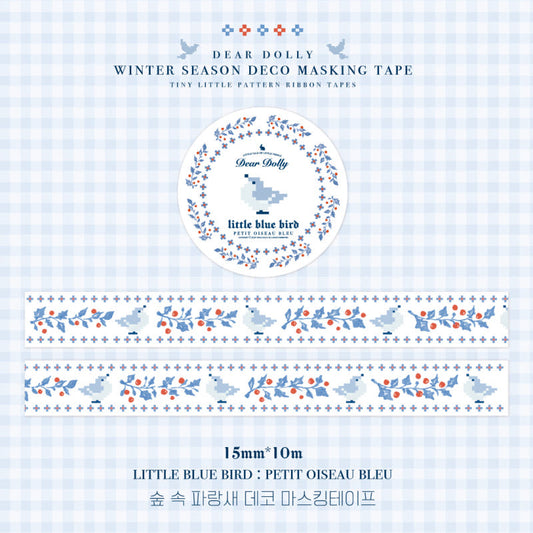 DEAR DOLLY - Masking Tape Petit Oiseau Bleu