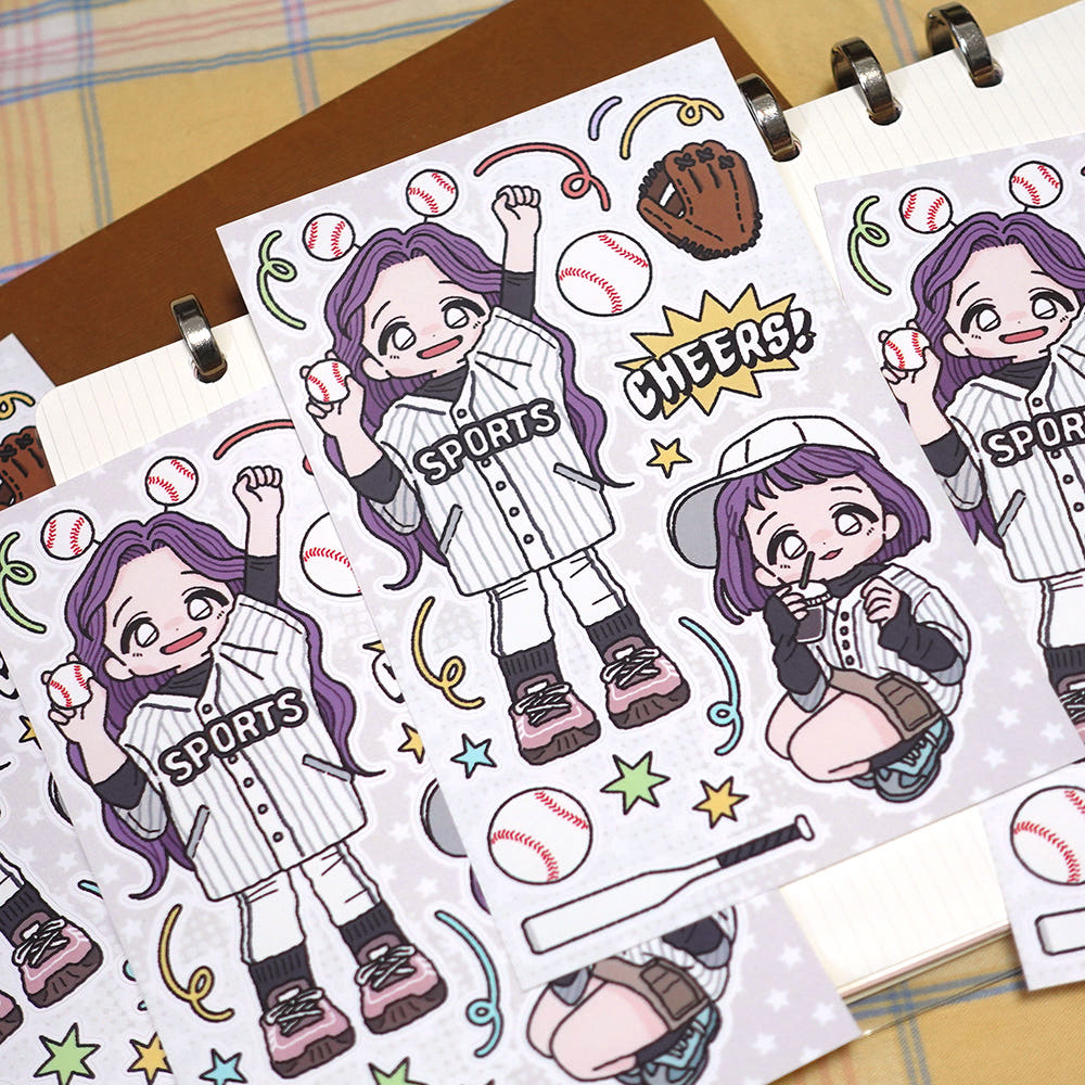 STUDIO FONDUE - Sticker Clip Club Baseball Day