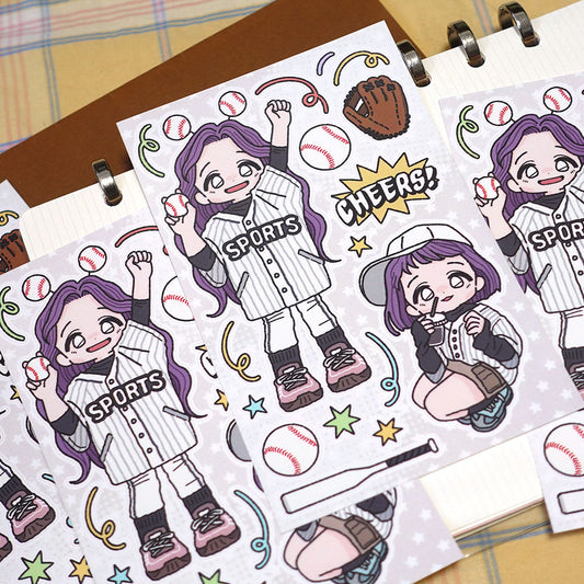 STUDIO FONDUE - Sticker Clip Club Baseball Day