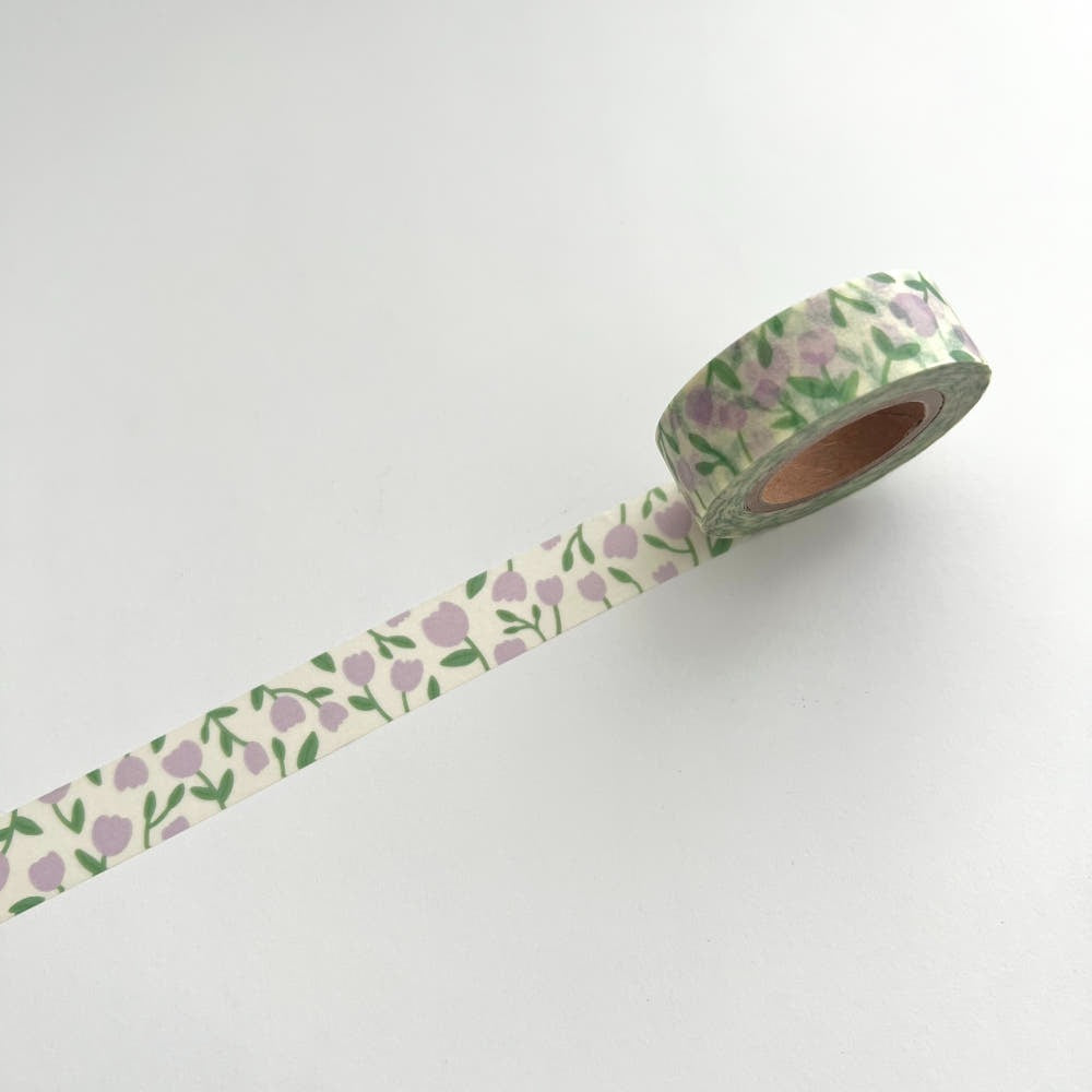 WINWON - Violet Flowers Masking Tape