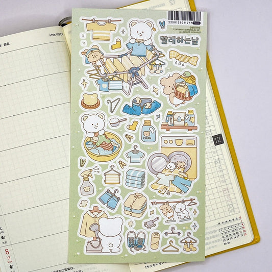 MONGJIN ART - Sticker Le Jour de la Lessive