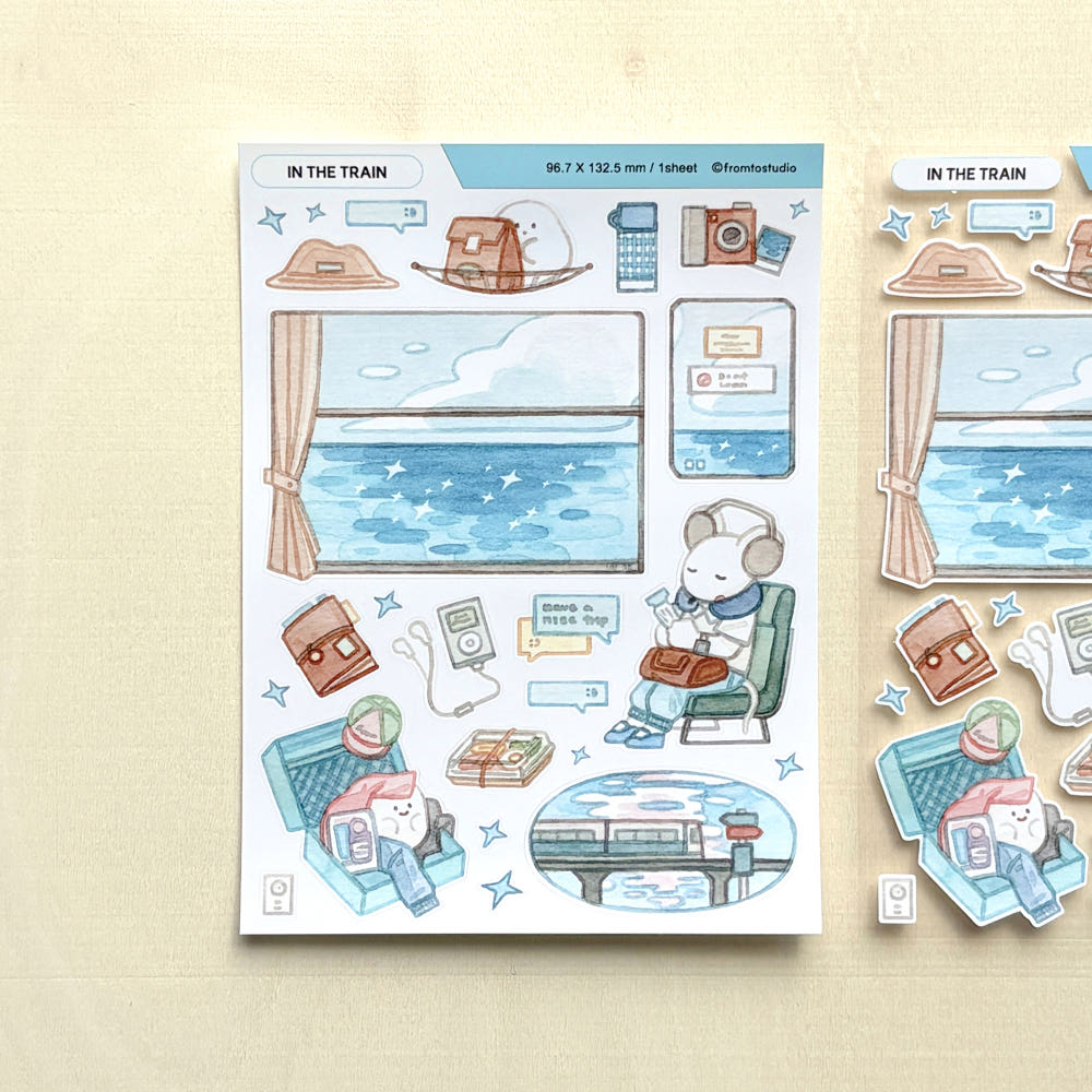 FROMTO STUDIO - Sticker Dans Le train2