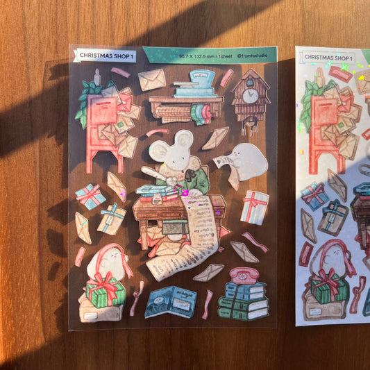 FROMTO STUDIO - Sticker Magasin de Noël2 🎄