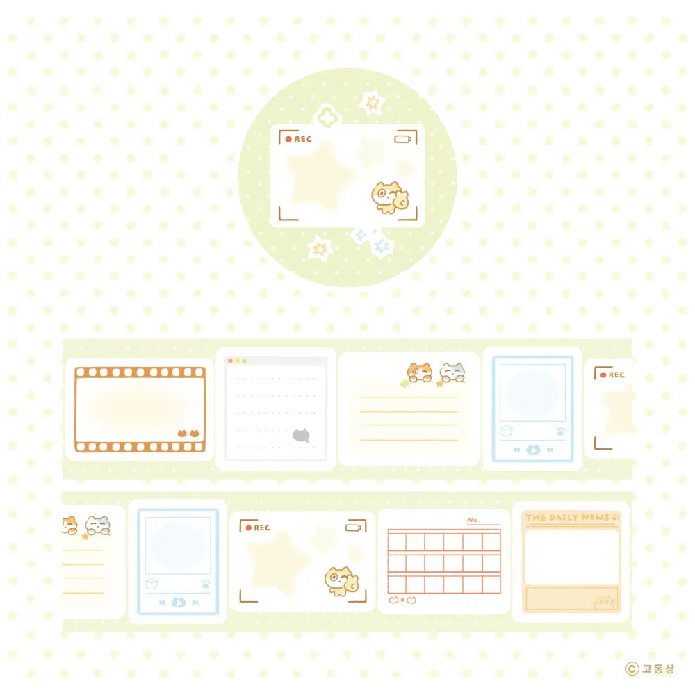 GODONGSANG - Kiss Cut Journaling Carré Chats
