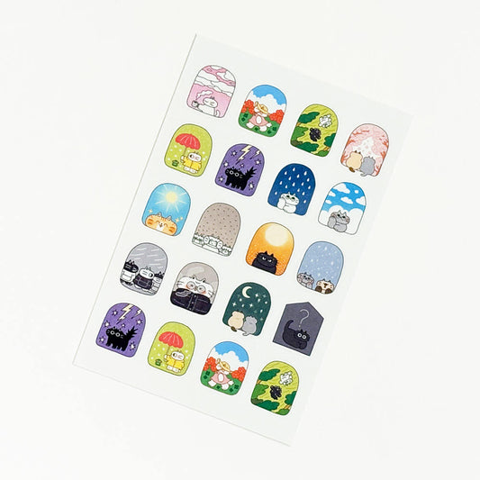 SEUMSEUM STUDIO - Sticker La Météo du Jour