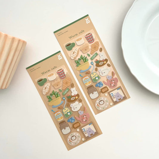 WINWON - Sticker Café d'Automne