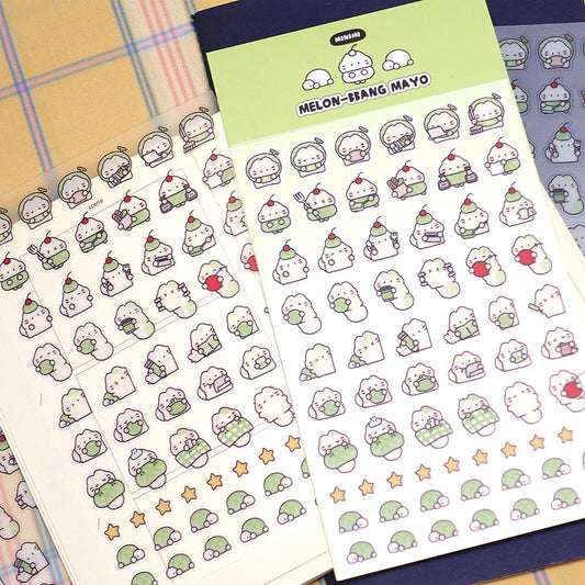 STUDIO FONDUE - Sticker Minimi Mayo Pain Melon