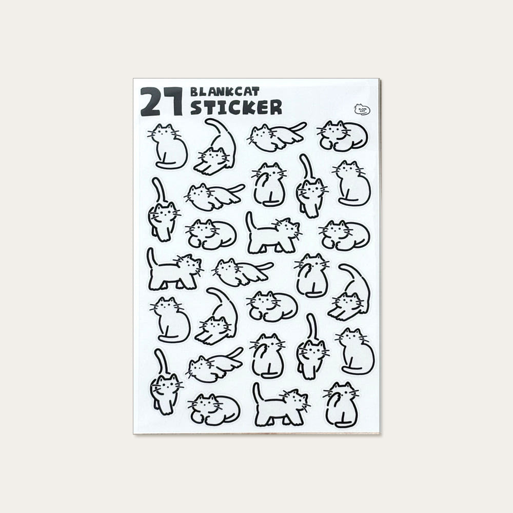 BLANK CAT - Sticker 27 Blank Cats
