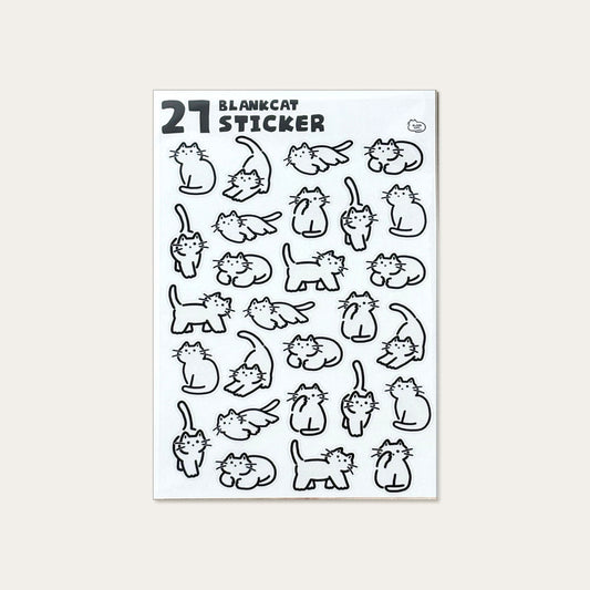 BLANK CAT - Sticker 27 Blank Cats