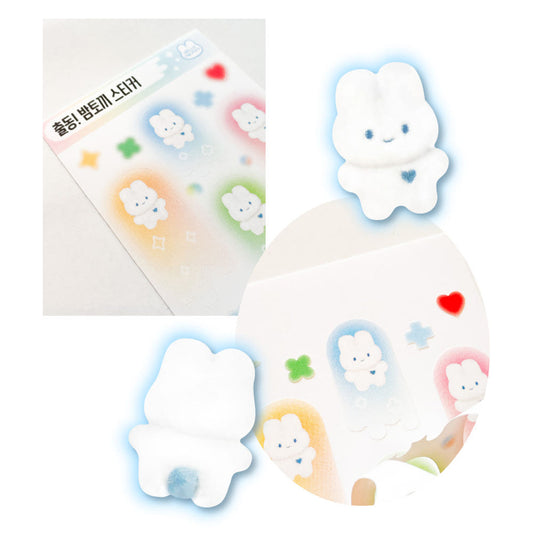 HELLO I'M PIXY - Sticker En Avant, Lapin de Nuit !