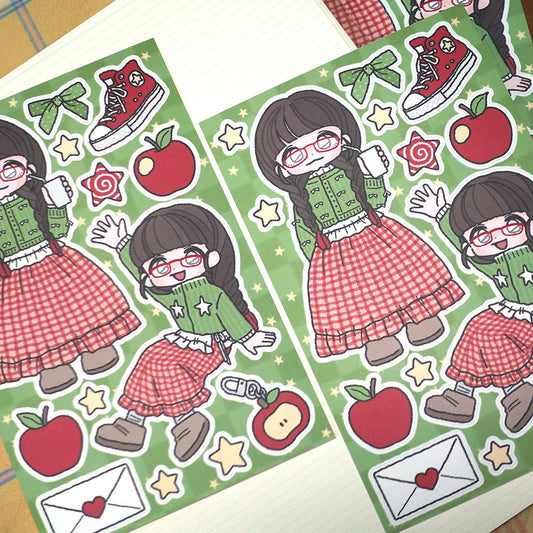 STUDIO FONDUE - Sticker Clip Club Apple Core