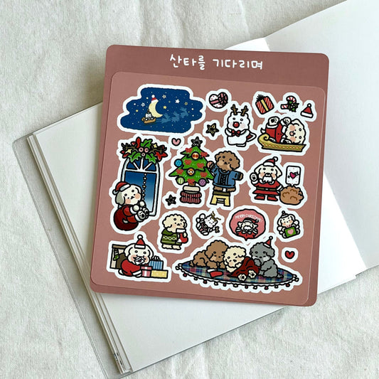 DOGTIONARY - Sticker L'arrivée du Père Noël 🎄