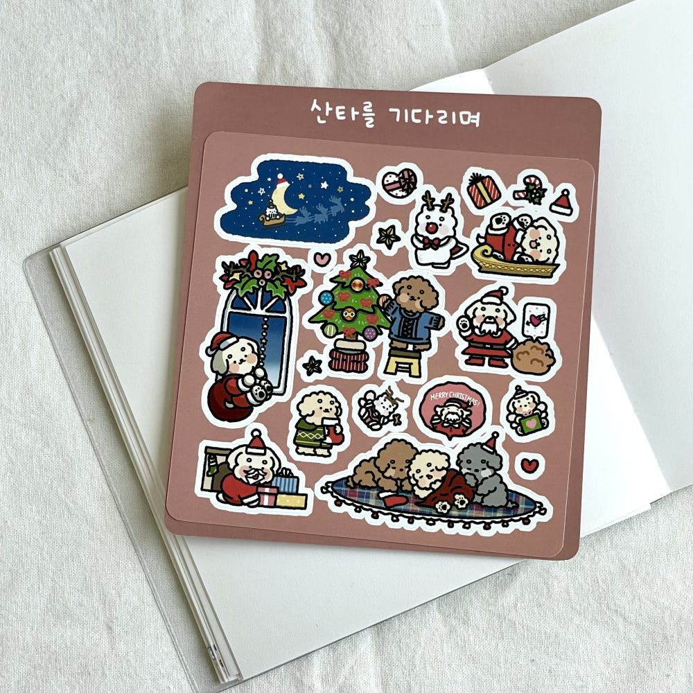 DOGTIONARY - Sticker L'arrivée du Père Noël 🎄