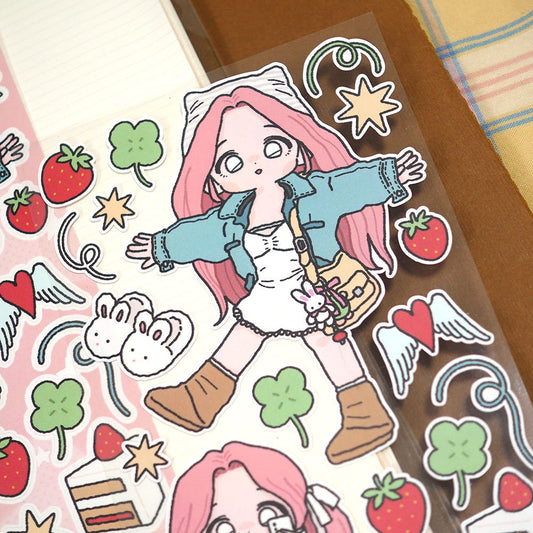 STUDIO FONDUE - Sticker Clip Club Pink Spring