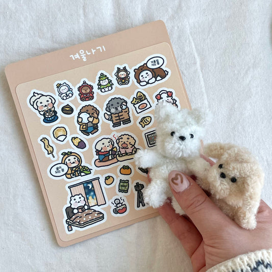 DOGTIONARY - Sticker Cozy en Hiver
