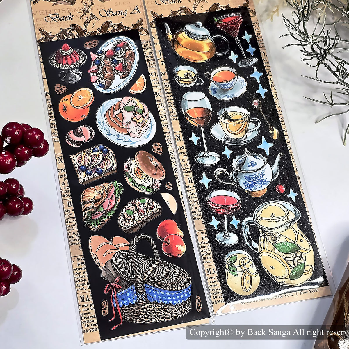BAEK SANGA - Sticker Le Panier de Pique Nique