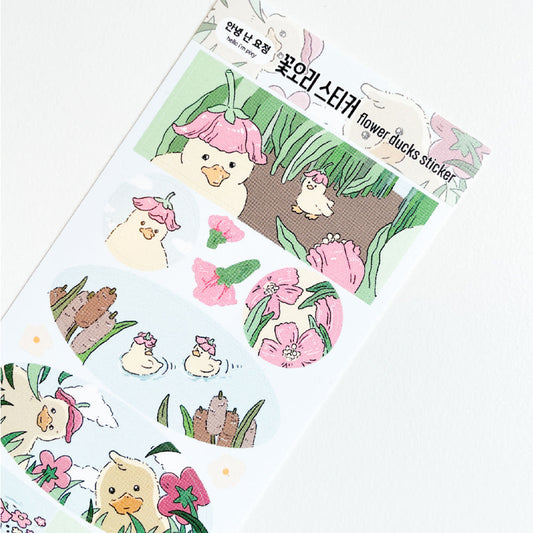 HELLO I'M PIXY - Sticker Les Fleurs & Les Canards