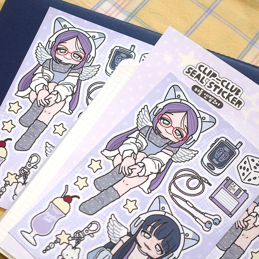 STUDIO FONDUE - Sticker Clip Club Violet Angel