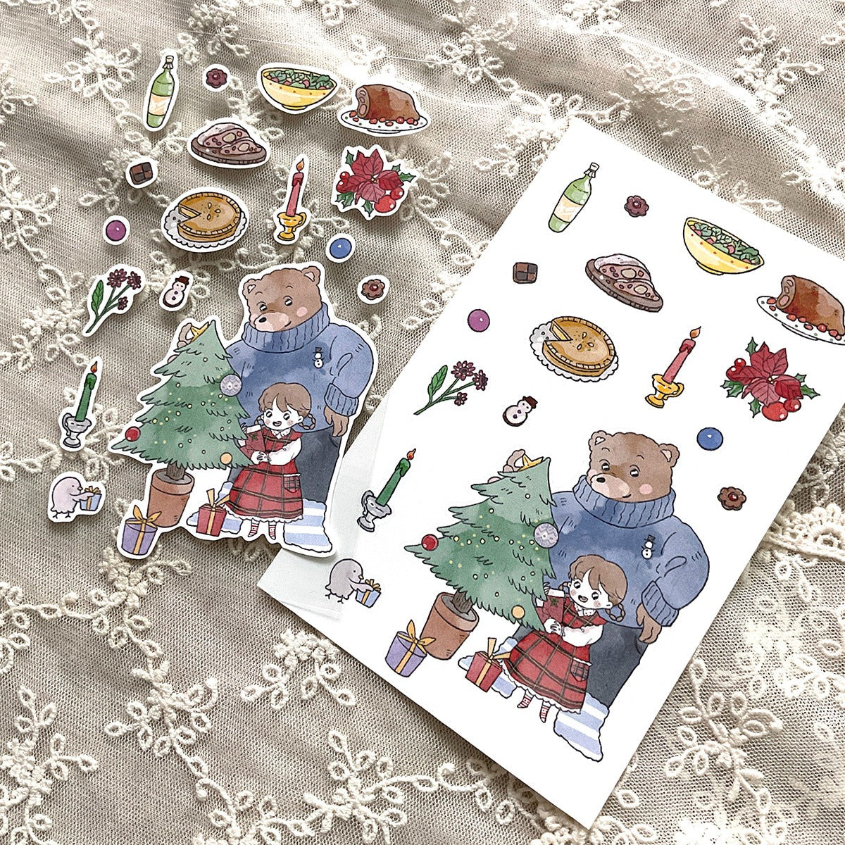 GNUNIM0 - Sticker La Forêt des Hiboux Spécial Noël
