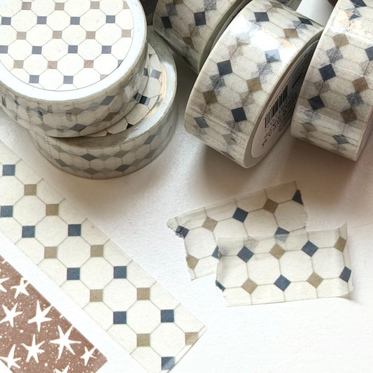 MEWMEWBEAM - Masking Tape Motif d'Etoile et Carrelage