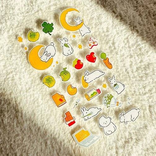 LEE BOM - Seal Sticker Lapin sur la lune