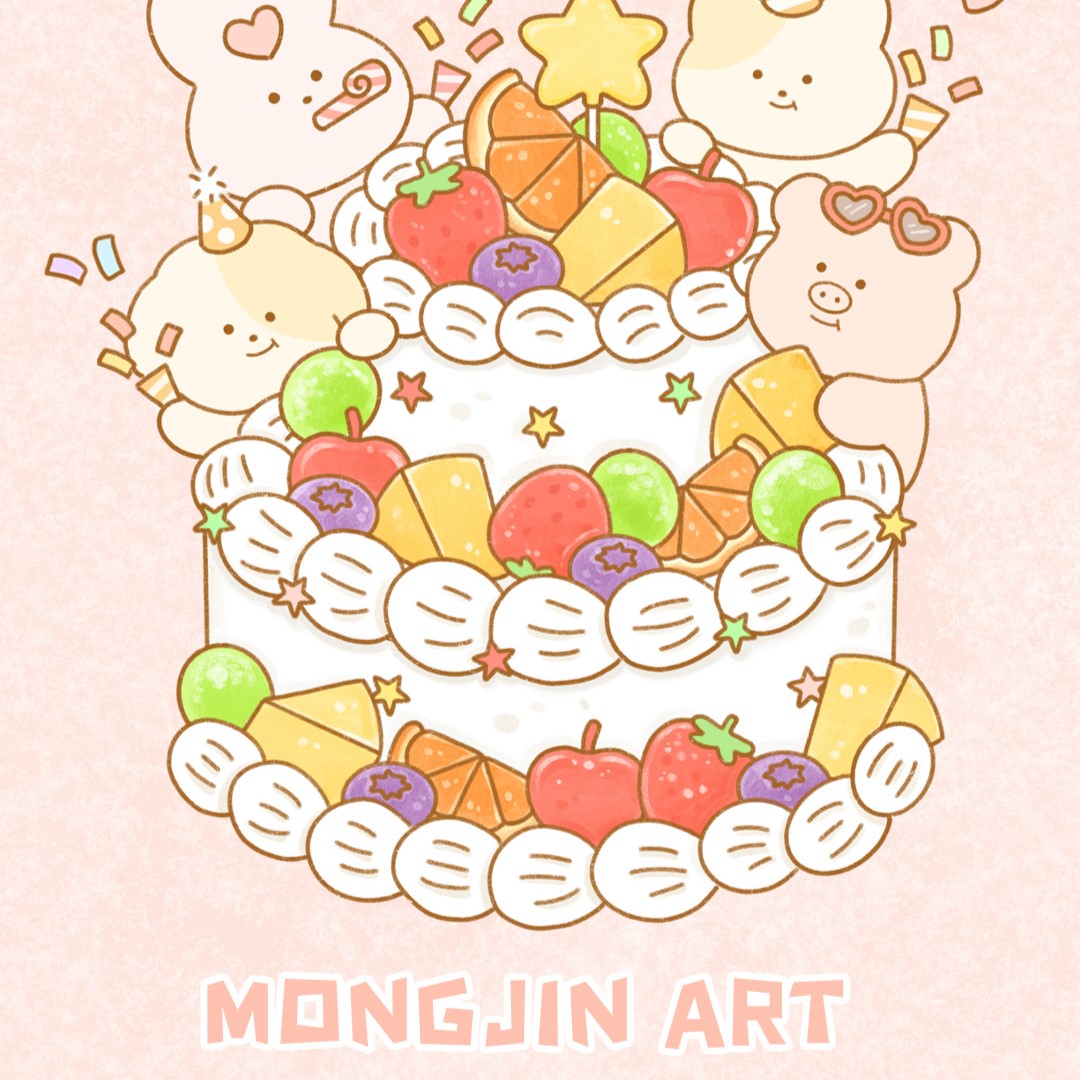 MONGJIN ART - Set de Stickers
