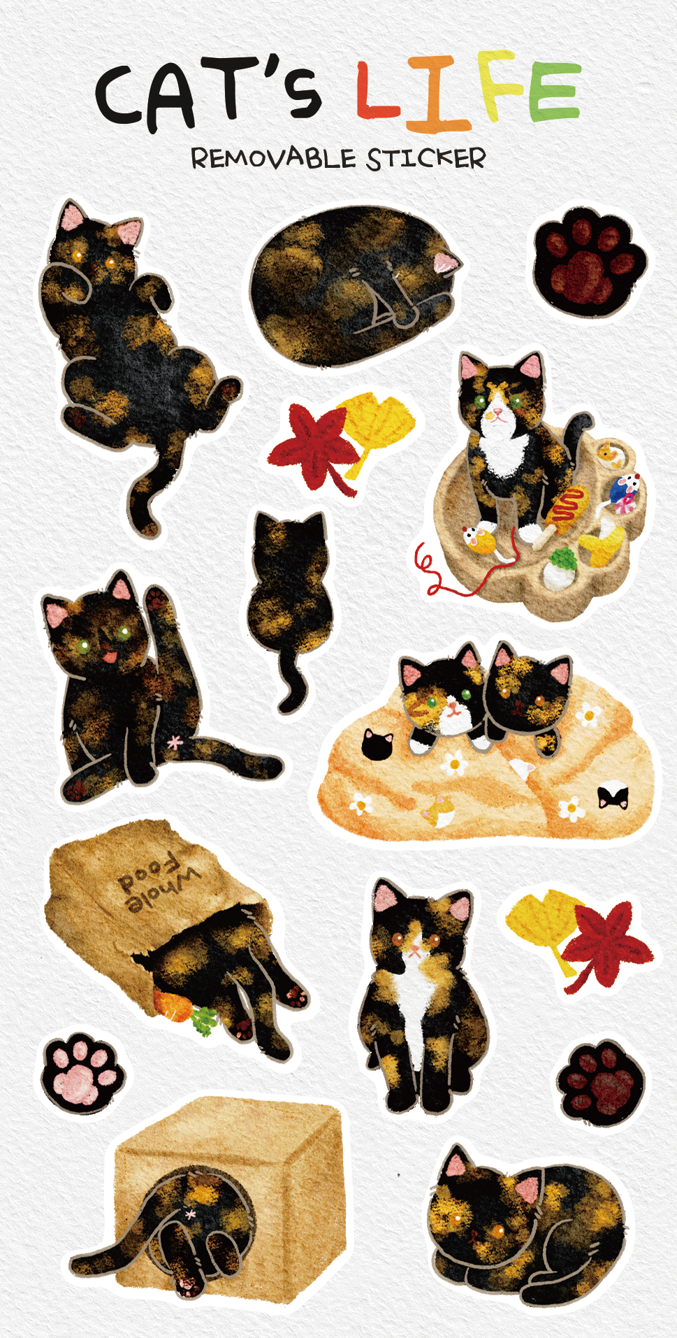 EINE BLUME - Sticker Cats Life