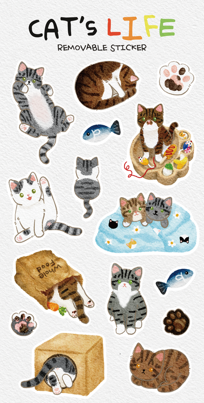 EINE BLUME - Sticker Cats Life