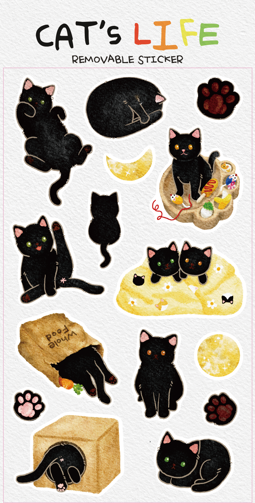 EINE BLUME - Sticker Cats Life
