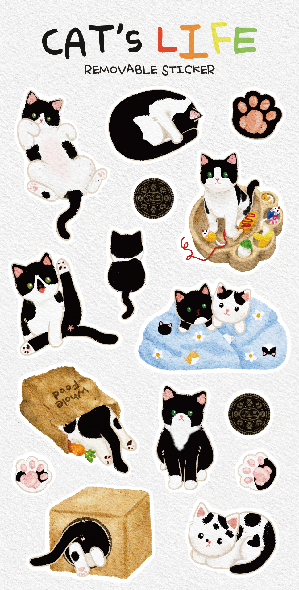 EINE BLUME - Sticker Cats Life