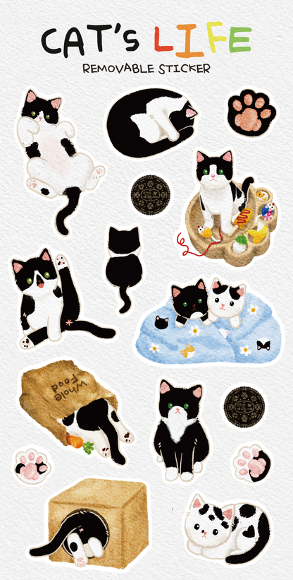 EINE BLUME - Sticker Cats Life
