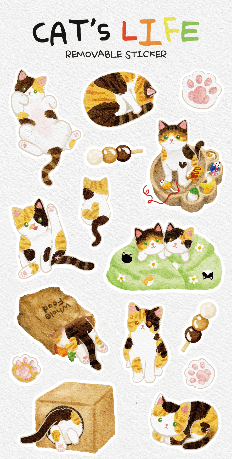 EINE BLUME - Sticker Cats Life