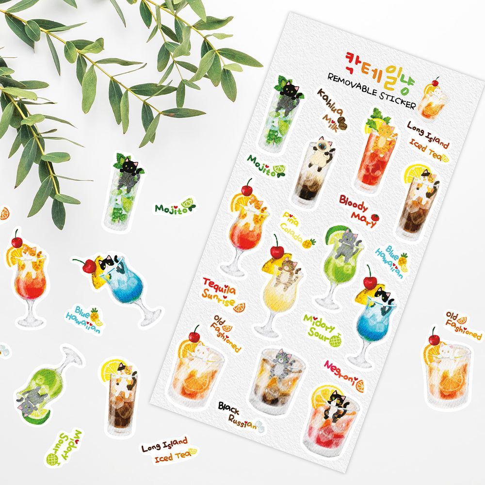 EINE BLUME - Sticker Chats Cocktails