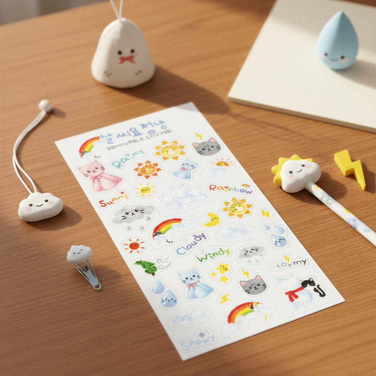 EINE BLUME - Sticker Chat Fée des Saisons