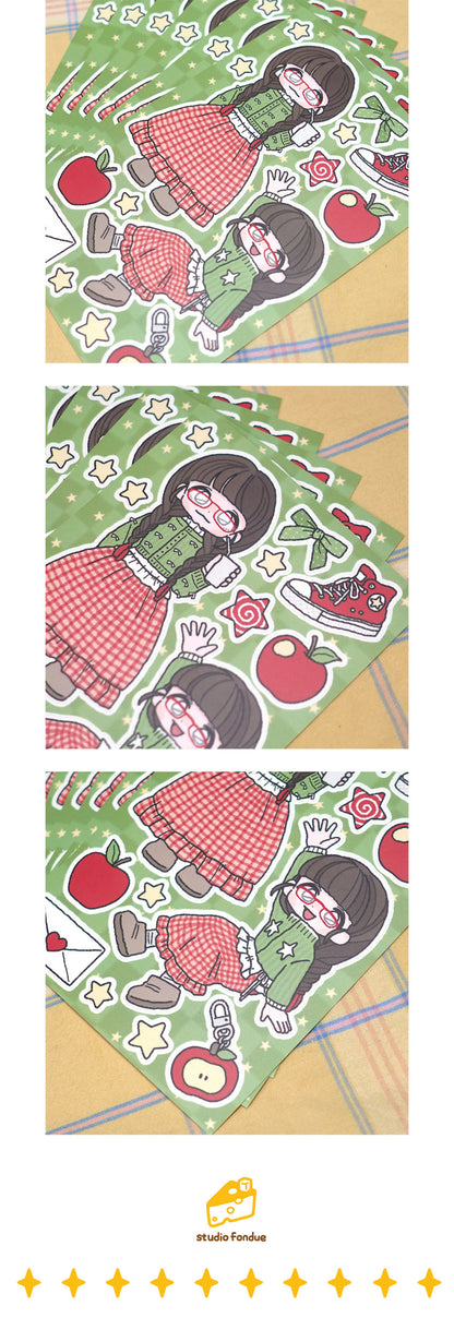 STUDIO FONDUE - Sticker Clip Club Apple Core
