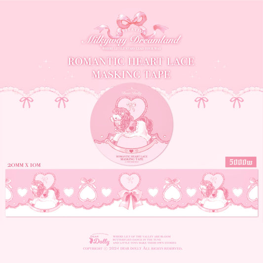DEAR DOLLY - Masking Tape Dentelle de Cœurs