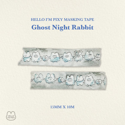 HELLO I'M PIXY - Masking Tape Le Lapin Fantôme de Nuit