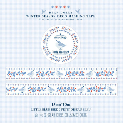 DEAR DOLLY - Masking Tape Petit Oiseau Bleu