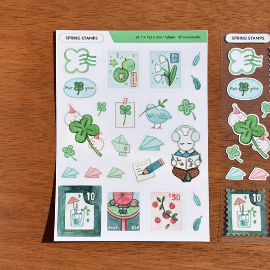 FROMTO STUDIO - Sticker Timbre du Printemps