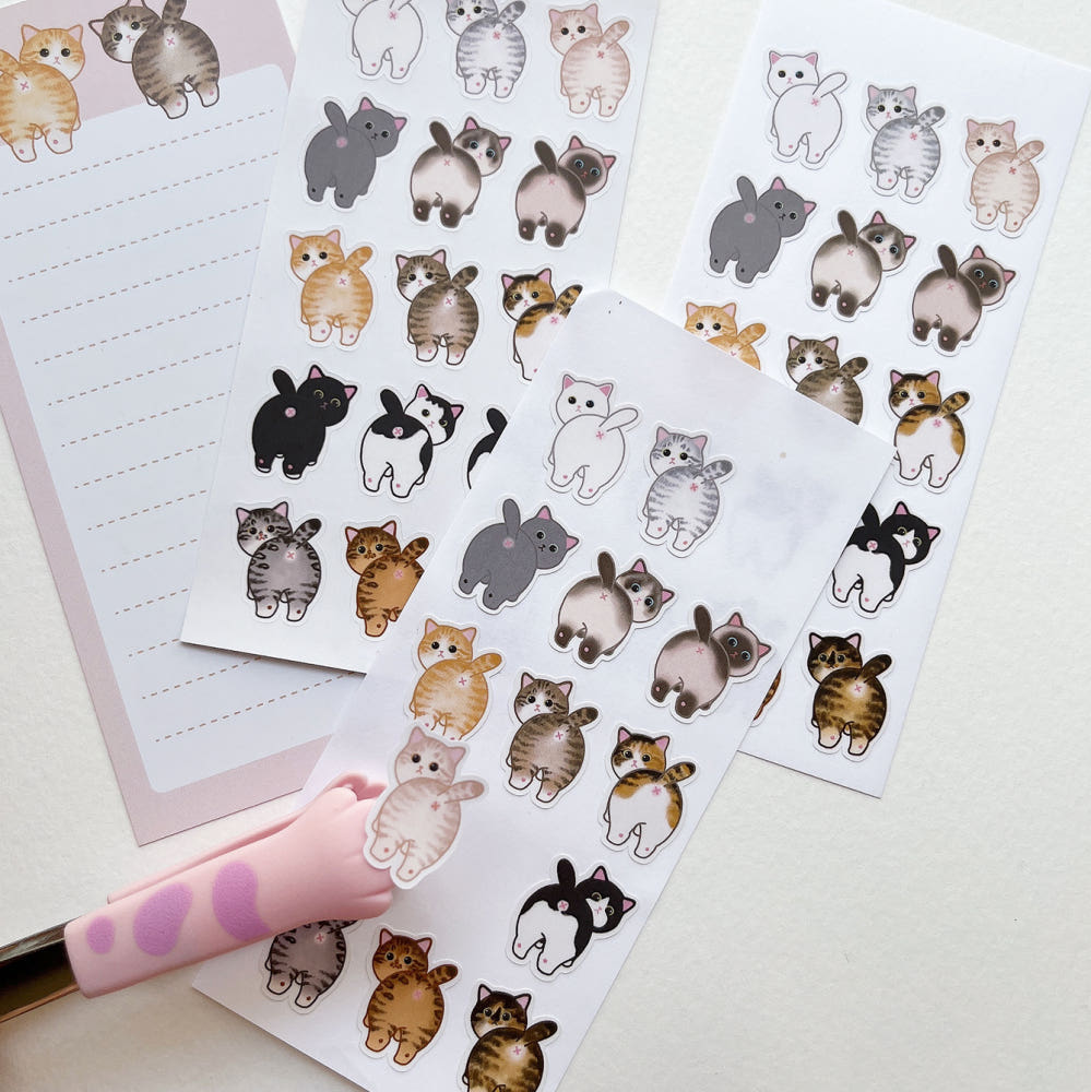 MIYUMEOW - Sticker Petits Popotins