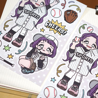 STUDIO FONDUE - Sticker Clip Club Baseball Day