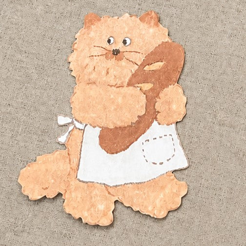 RAMZY - Stickers Amovibles Chat Pelucheux
