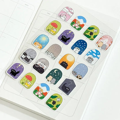 SEUMSEUM STUDIO - Sticker La Météo du Jour