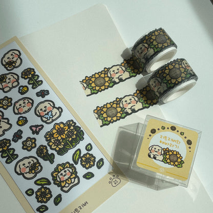 DOGTIONARY - Masking Tape Retriver & Les Tournesols