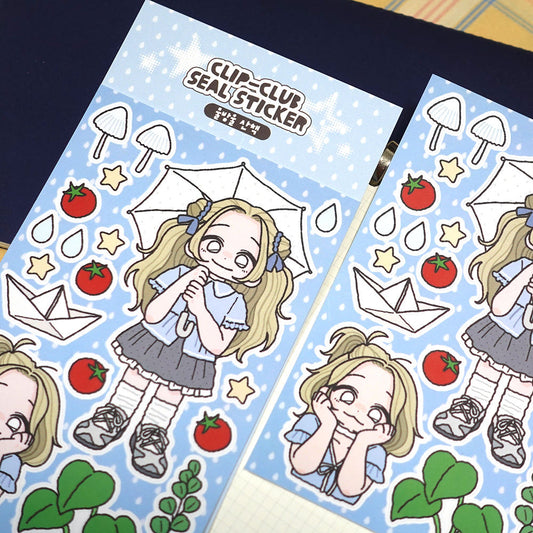 STUDIO FONDUE - Sticker Clip Club Rain Drop Walk