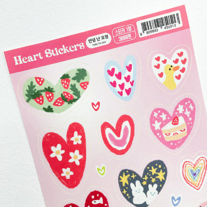 HELLO I'M PIXY - Sticker Coeur Pixy