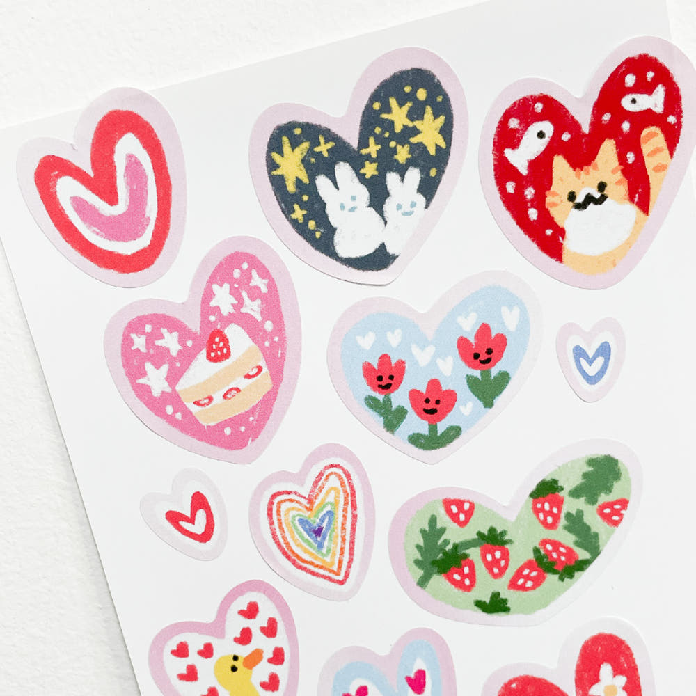 HELLO I'M PIXY - Sticker Coeur Pixy