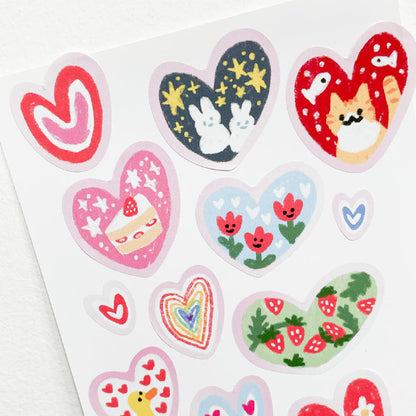HELLO I'M PIXY - Sticker Coeur Pixy